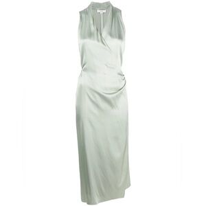 NWT Vince Sleeveless Draped Pleat Wrap Dress